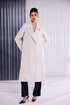 Kate Cooper Double Breasted Long Coat KCAW26111 - Ice