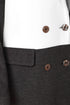 Kate Cooper Cream & Silver Block Colour Wool Mix Coat KCAW26117