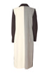 Kate Cooper Cream & Silver Block Colour Wool Mix Coat KCAW26117