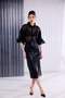 Kate Cooper Organza Blouse With Jewel Button KCAW26123 Black