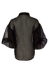 Kate Cooper Organza Blouse With Jewel Button KCAW26123 Black