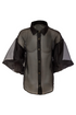 Kate Cooper Organza Blouse With Jewel Button KCAW26123 Black