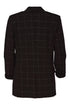 Kate Cooper Lurex Check Blazer Style Jacket in 985 Black & Silver KCAW26132
