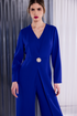 Kate Cooper Jumpsuit With Clasp At Front Closing 68 Regal Blue KCAW26138