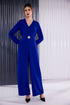 Kate Cooper Jumpsuit With Clasp At Front Closing 68 Regal Blue KCAW26138
