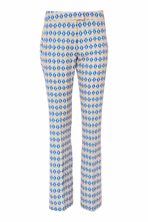 Kate Cooper Bootcut Oval Graphic Print Trousers KCS25118