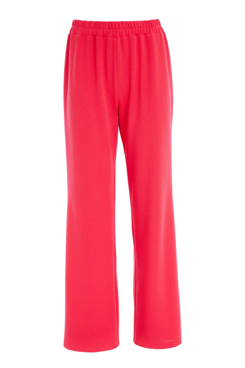 Kate Cooper Wide Leg Soft Pull-Up Trouser – Poppy Red – KCS26122