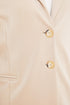 Kate Cooper Single Breasted Jersey Blazer with Pearl Pin Trim – Stone – KCS26123