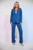 Kate Cooper Boot-Cut Geometric Print Trouser – Dazzling Blue – KCS26126