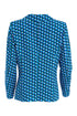 Kate Cooper Single Breasted Geometric Print Blazer – Dazzling Blue – KCS26125