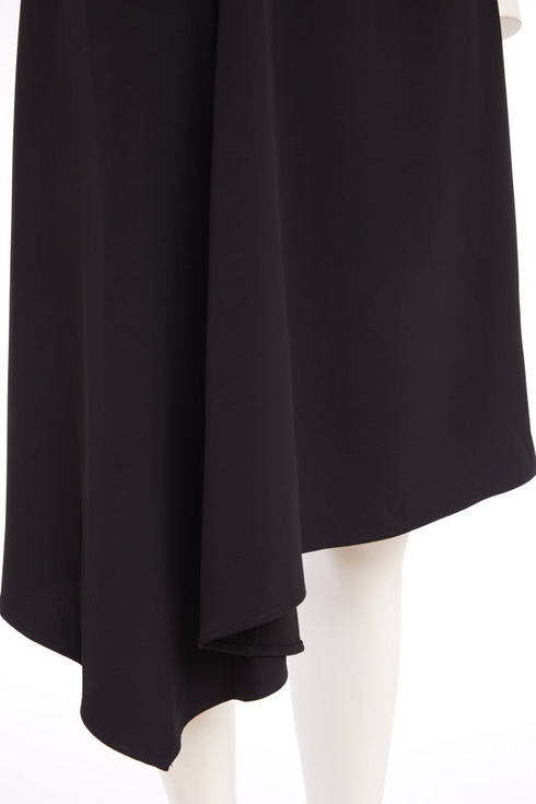 Kate Cooper Sleeveless Vee Neck Dress with Angled Hemline KCS26143