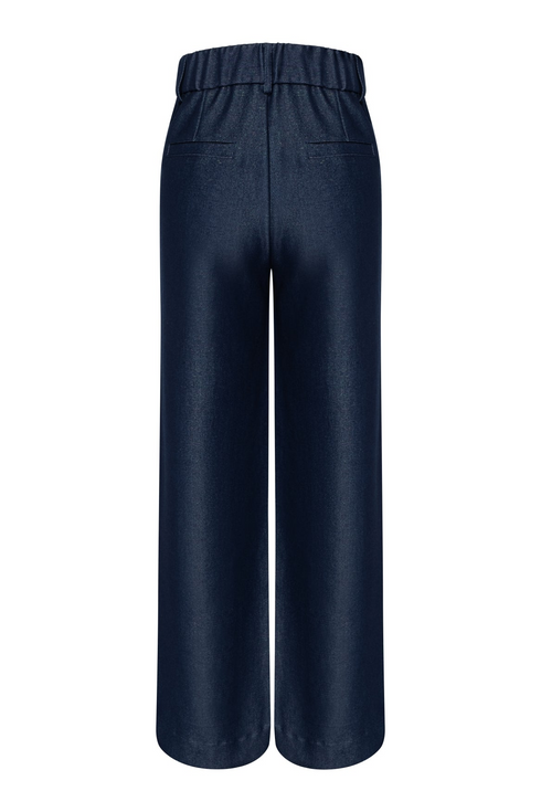 Kimara Kea Wide Leg Pleated Jeans KEA - Denim Blue