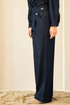 Kimara Kea Wide Leg Pleated Jeans KEA - Denim Blue
