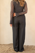 Kimara Kiki Wide-Leg Denim-Look Trousers KIKI - Grey