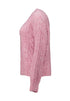 Hailys Ni44alann Cable Knit Crew Neck Jumper KOM-10200 - Light Pink