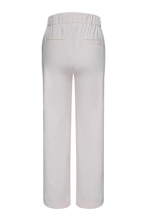 Kimara Fashion Women's Silver White Ivy Travel-Fabric Trousers