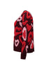 Hailys Ma44rnine Heart Pattern Crew Neck Knit Jumper KST-65032 - Dark Cherry/Red