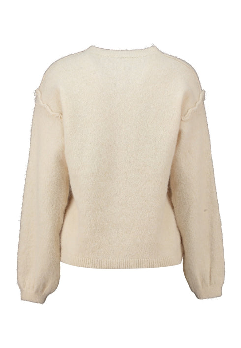 Hailys Ki44ara Soft Knit Button-Up Cardigan KST-9796 - Beige