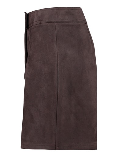 Hailys Womens Ni44ci Faux Suede Mini Skirt KY-2601193 - Cocoa