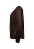 Hailys Ma44ria Long Sleeve Glitter Round Neck Top KY2601011PTY - Cocoa Brown
