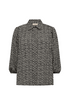 Freequent FQADNEY-SHIRT Printed Three-Quarter Sleeve Shirt 211376 Moonbeam and Black