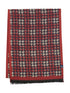 Lerros Houndstooth Woven Fringed Winter Scarf 5691087 345 - Muted Red