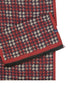 Lerros Houndstooth Woven Fringed Winter Scarf 5691087 345 - Muted Red