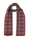 Lerros Houndstooth Woven Fringed Winter Scarf 5691087 345 - Muted Red