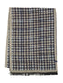 Lerros Houndstooth Woven Fringed Winter Scarf 5691087 485 - Classic Navy