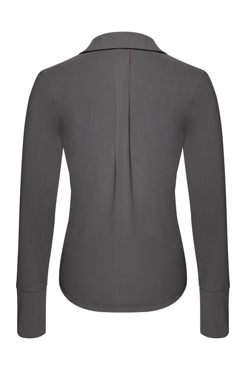 Kimara Linde V-Neck Blouse LINDE 26 - Grey Souk