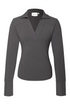 Kimara Linde V-Neck Blouse LINDE 26 - Grey Souk