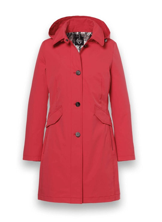 District Women's Coral Sun Lotus Jacket – Vibrant Lightweight Structured Jacket