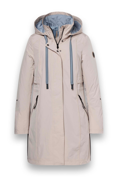 District Womens Long Water-Repellent Petunia Jacket Sand LM17130261777-7010