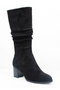 Susst Lois26 Black Micro Slouch Calf Boots