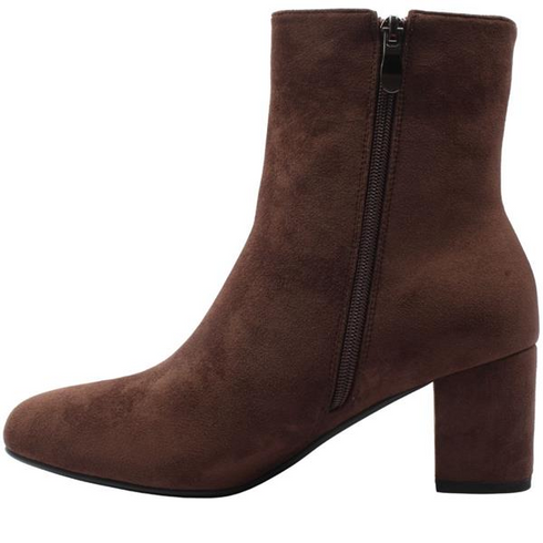 Susst Lucinda 26 Micro Brown Suedette Ankle Boot