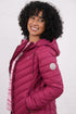 Lighthouse Laurel AW26 in Berry Mid-Length Eco-Fill Padded Coat
