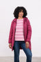 Lighthouse Laurel AW26 in Berry Mid-Length Eco-Fill Padded Coat