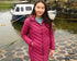 Lighthouse Laurel AW26 in Berry Mid-Length Eco-Fill Padded Coat