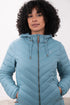 Lighthouse Laurel AW26 in Bluestone Mid-Length Eco-Fill Padded Coat