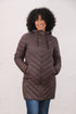 Lighthouse Laurel AW26 in Cocoa Mid-Length Eco-Fill Padded Coat