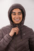 Lighthouse Laurel AW26 in Cocoa Mid-Length Eco-Fill Padded Coat