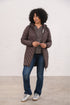 Lighthouse Laurel AW26 in Cocoa Mid-Length Eco-Fill Padded Coat