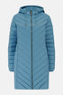 Lighthouse Laurel AW26 in Bluestone Mid-Length Eco-Fill Padded Coat
