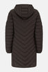 Lighthouse Laurel AW26 in Cocoa Mid-Length Eco-Fill Padded Coat