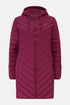 Lighthouse Laurel AW26 in Berry Mid-Length Eco-Fill Padded Coat
