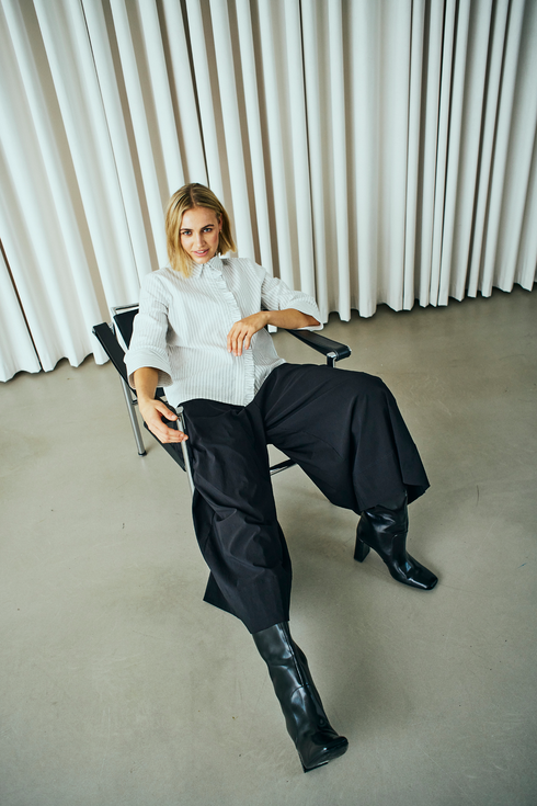 Freequent JULES Culottes Black Extra Wide Leg High Waist 206770