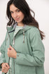 Lighthouse Sage Lucy Long Knee-Length Rubberised Waterproof Jacket