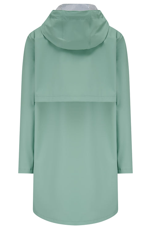 Lighthouse Sage Lucy Long Knee-Length Rubberised Waterproof Jacket