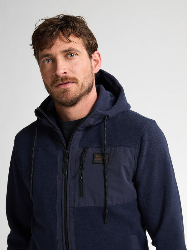 Petrol Men’s Hooded Zip Sweater Fleece Vest Ely M-3050-SWH338