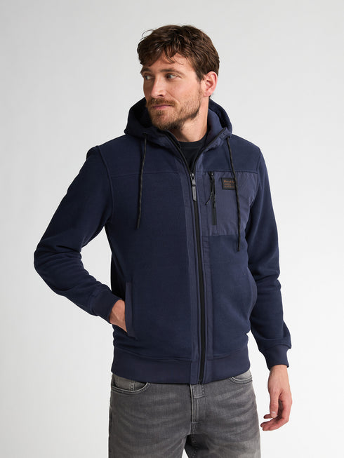 Petrol Men’s Hooded Zip Sweater Fleece Vest Ely M-3050-SWH338